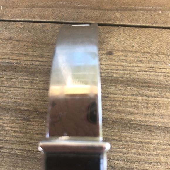 Citizen Eco Drive Silver Stainless Steel Black Face Slimline Watch! GUC - Picture 5 of 14